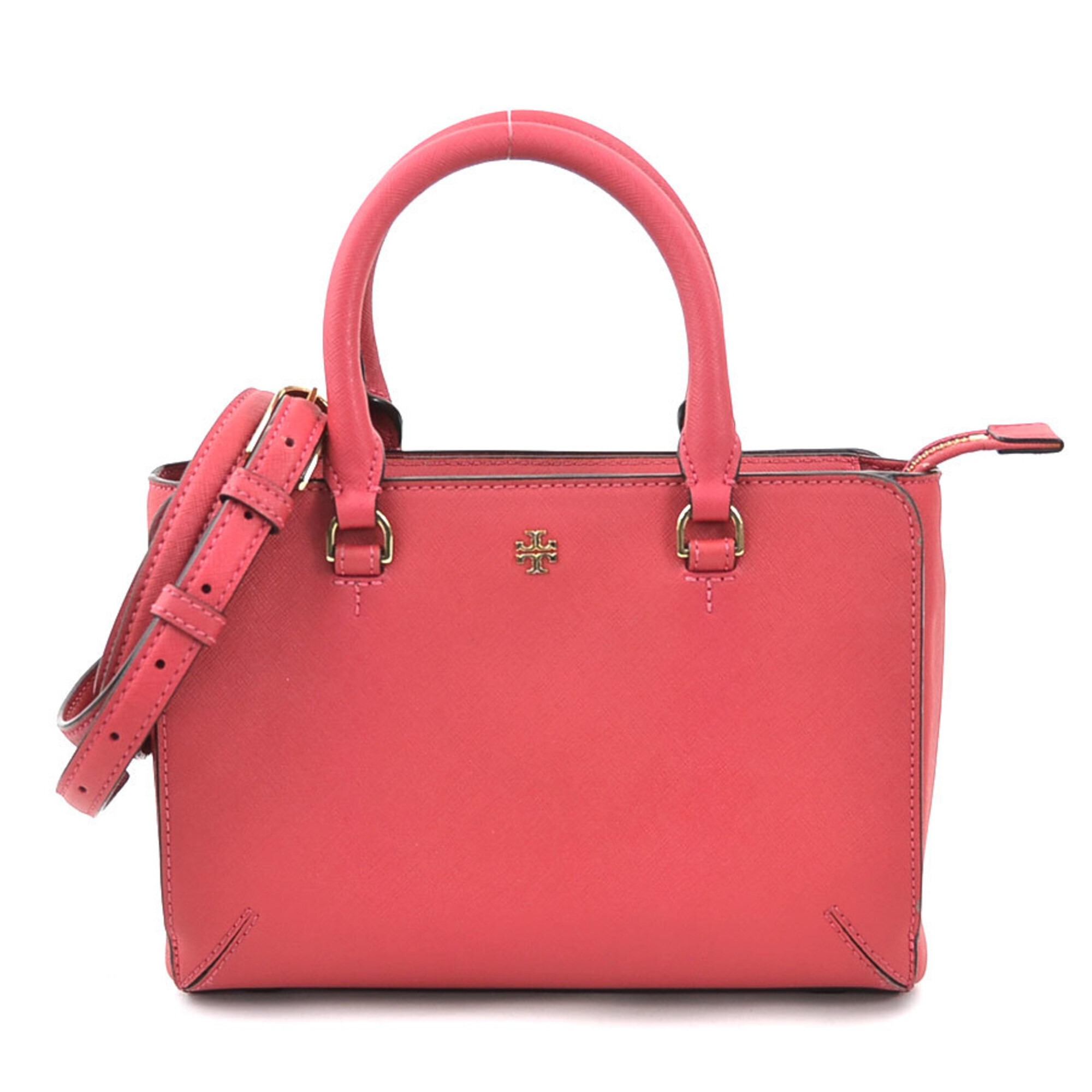 Tory Burch Handbag Shoulder Bag Leather Pink Ladies H30956a